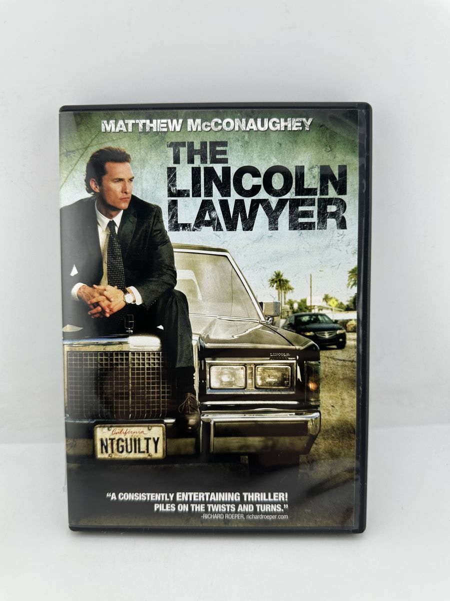 The Lincoln Lawyer DVD 2011 Matthew McConaughey Thriller Widescreen
