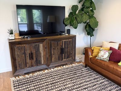 Solid wood tv stand from Downeast Furniture