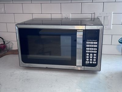 Hamilton Beach Digital Countertop Microwave Oven - Black & Stainless Steel, Compact