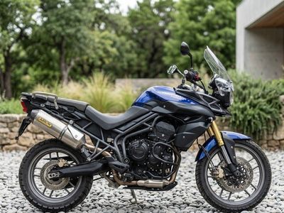 2013 Triumph Tiger 800 Motorcycle with Luggage Cases
