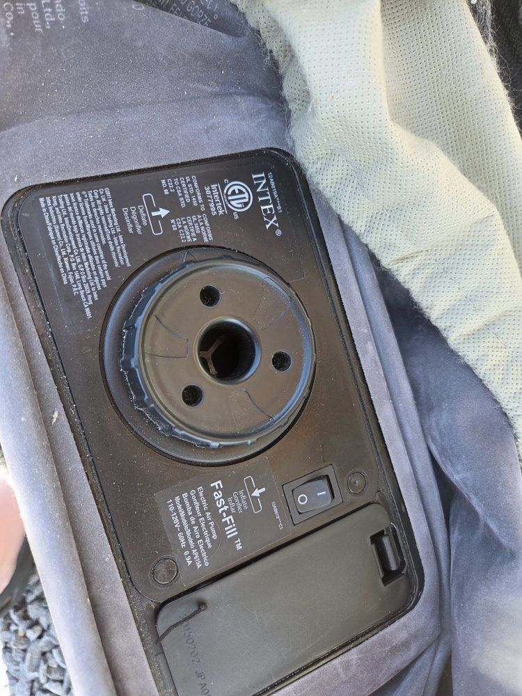 double height QUEEN Air Mattress Intex Fast-Fill Electric Air Pump9th