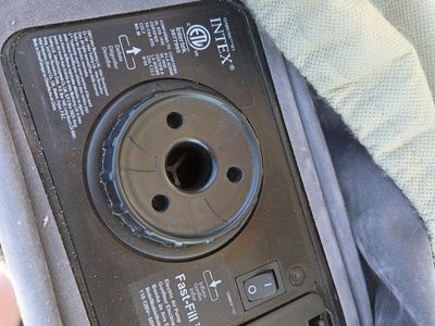 double height QUEEN Air Mattress Intex Fast-Fill Electric Air Pump9th
