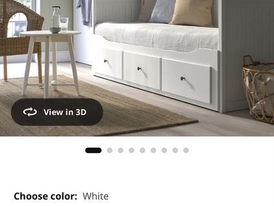 IKEA HEMNES White Twin Daybed Frame w/ 3 Drawers - Disassembled, Ready for Pickup