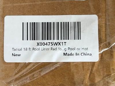 Tacsal 18 ft pool liner pad. New and unopened.