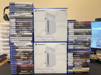 PlayStation 5 / PS5 Disc Drive New Unused + 1-5 Games Bundle