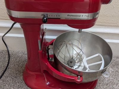 KitchenAid Professional 5 Plus Stand Mixer - Red, 5 Quart Bowl-Lift with 3 Attachments