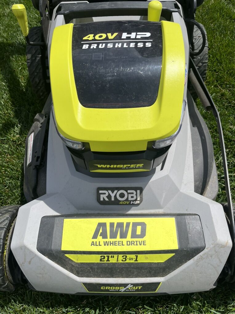 Ryobi 40V electric lawnmower 21