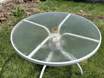 Outdoor Glass Table