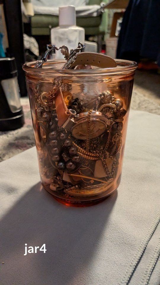 Vintage & Modern Costume Jewelry Jar Lot - Necklaces, Bracelets, Earrings, & Watch Included
