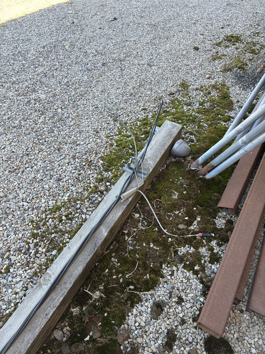 Temp Power Pole And Meter Base