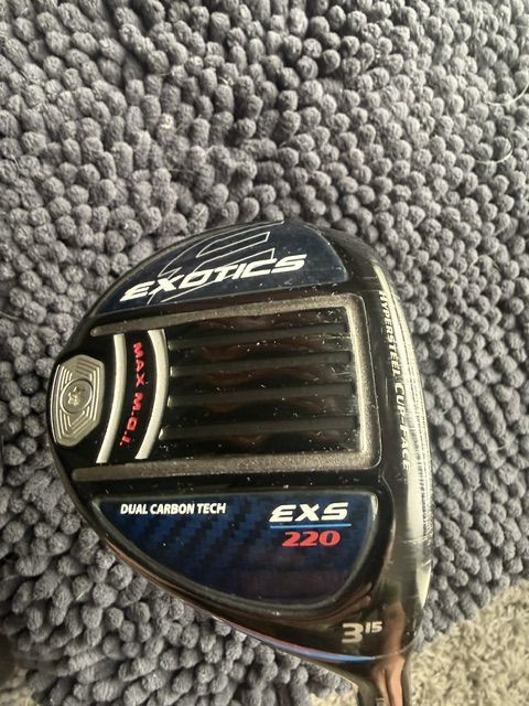 Tour Edge Exotics EXS 220 3 Wood 15° Fairway Wood HZRDUS Smoke Stiff Shaft