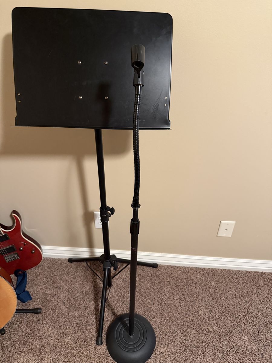 Music and microphone stand