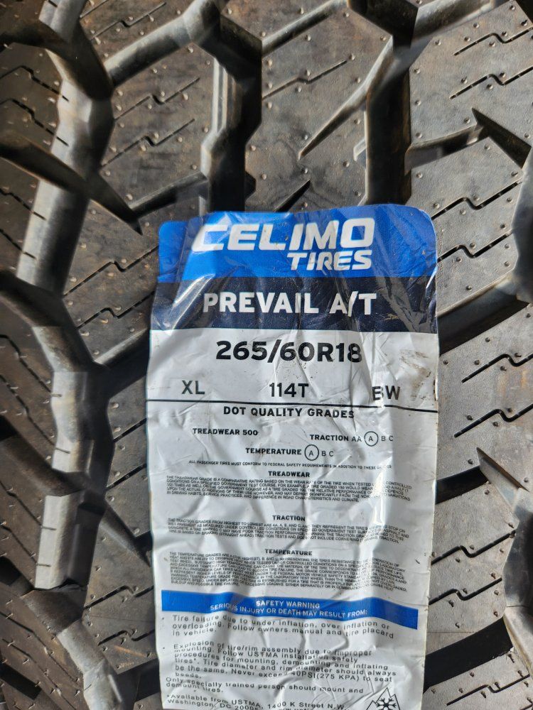 265/60r18 celimo prevail at