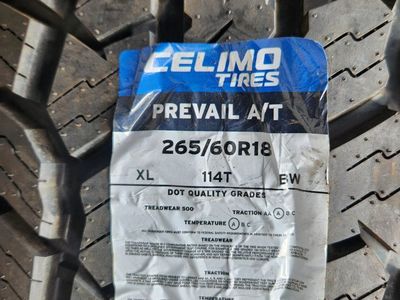 265/60r18 celimo prevail at