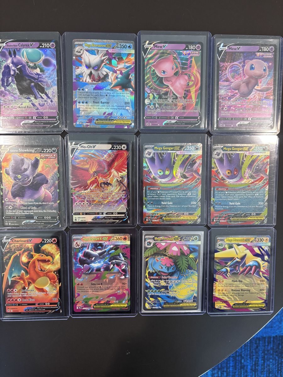 Pokemon Cards - Charizard Ex - Charizard V - Gengar Ex - Mew and more