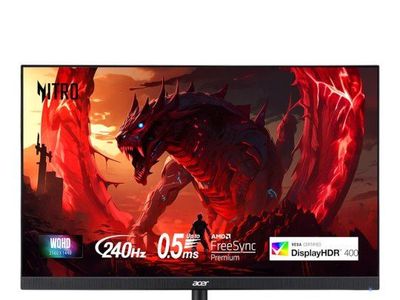 Acer Nitro XV272U 27" WQHD 2560x1440 IPS 240Hz 0.5ms FreeSync Premium Gaming Monitor