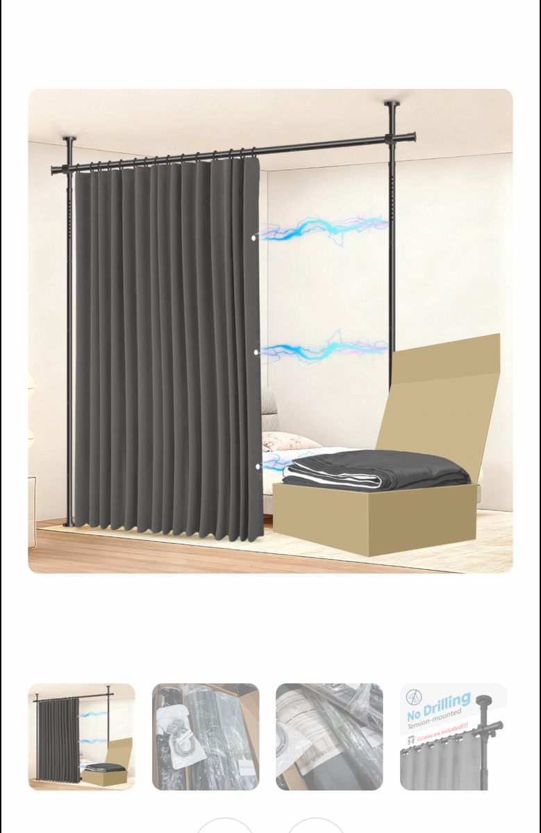 JILRON no-drill room divider