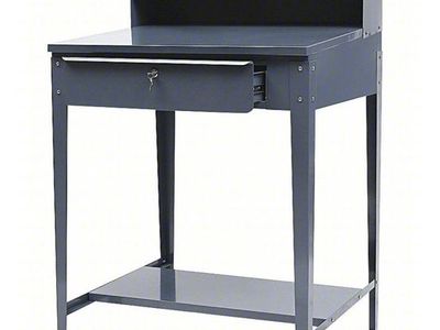 New Grainger Open-Base Shop Desk 1W907 - Heavy Duty Steel