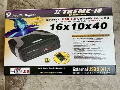 Pacific Digital X-Treme-16 External USB 2.0 CD-ReWritable Kit