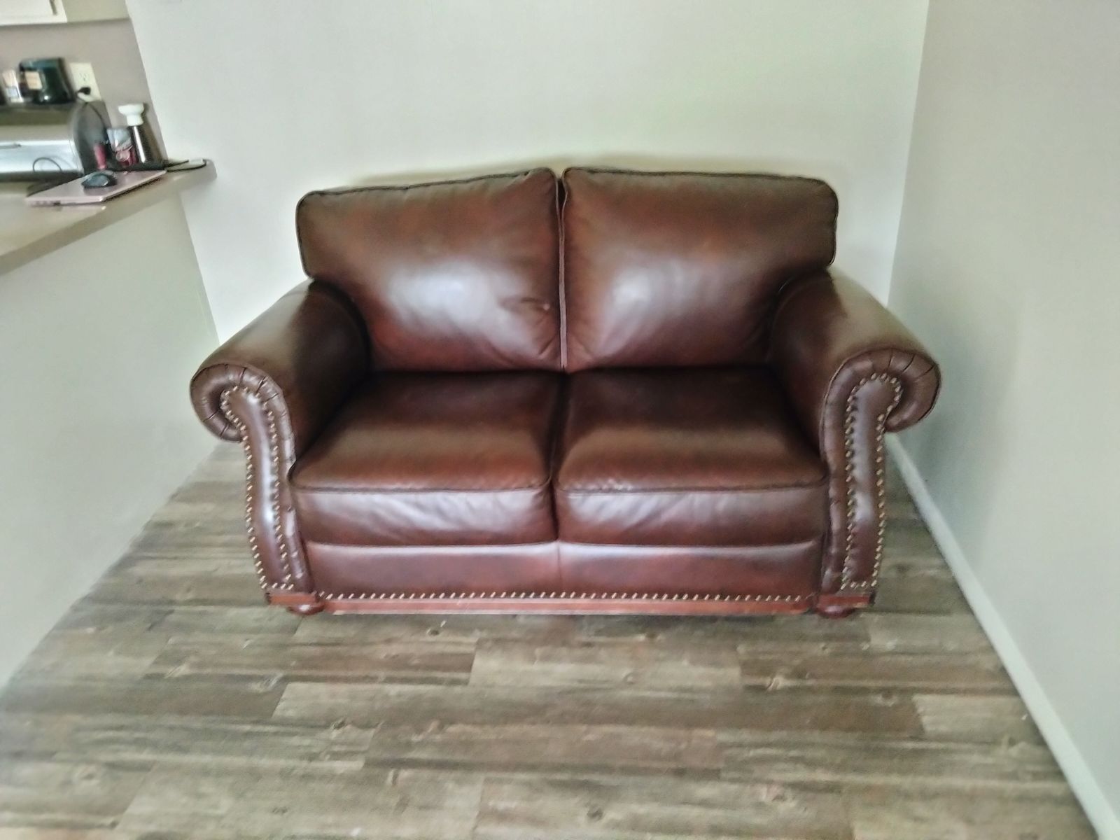 Brown Leather Couch