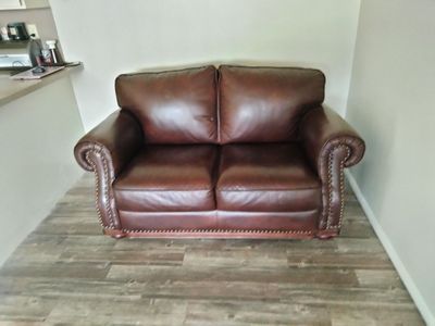 Brown Leather Couch