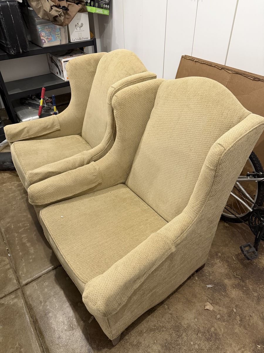 Bassett Wingback Chairs (2)