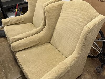 Bassett Wingback Chairs (2)