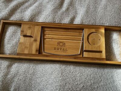 ROYAL bamboo Expandable Tub Tray -