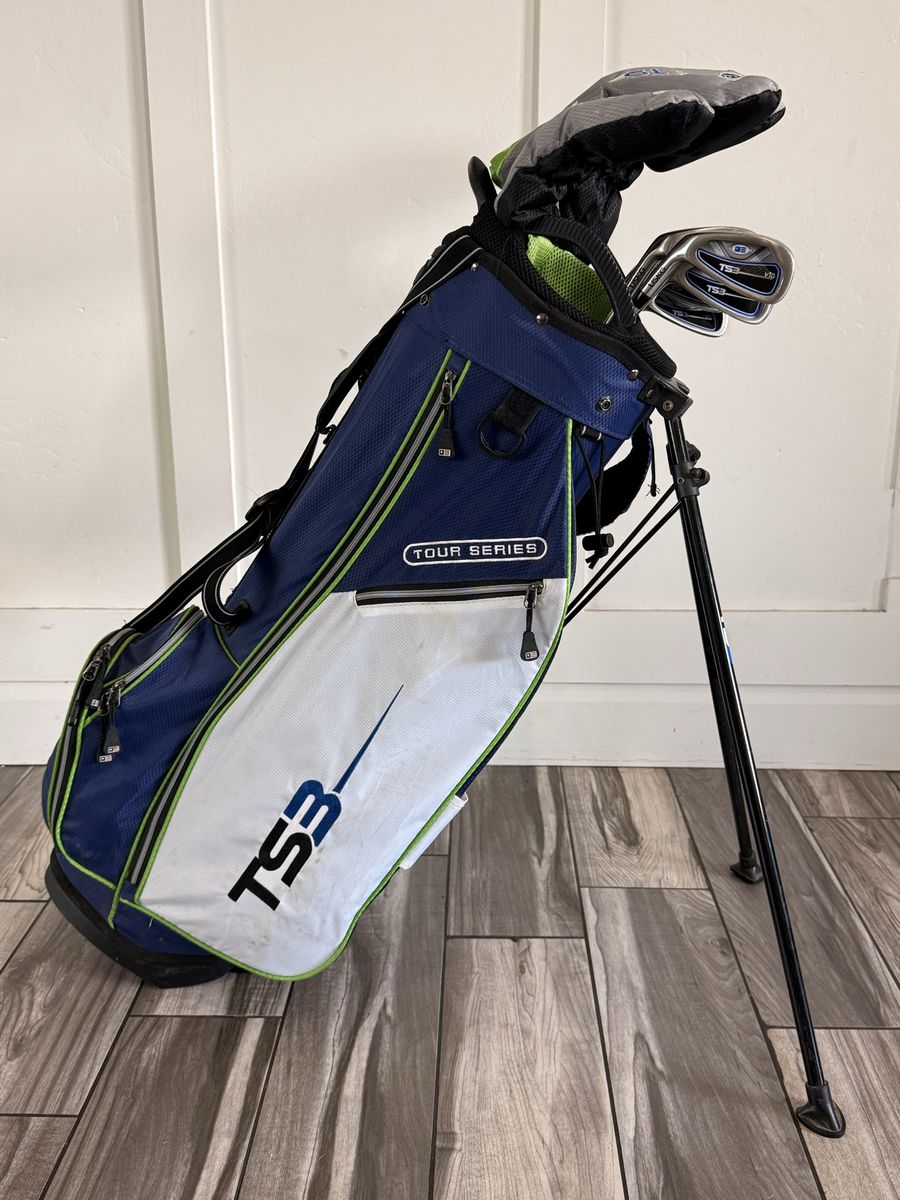 TS3 Tour Series Junior Golf Club Set with Stand Bag - Youth Left-Handed Complete Set