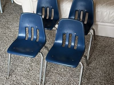 4 Vicor 12” high end children’s chairs.