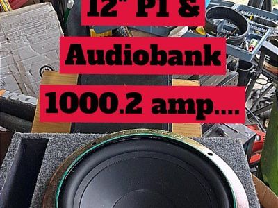 12 Rockford fosgate p1 in ported box and 1000 watt amp
