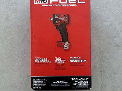 Milwaukee M18 FUEL 2854-20 3/8" Compact Impact Wrench with Friction Ring (Tool-Only)
