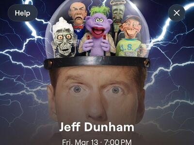 Jeff Dunham Tickets (x2) *PRIME SEATS-Floor Row 6