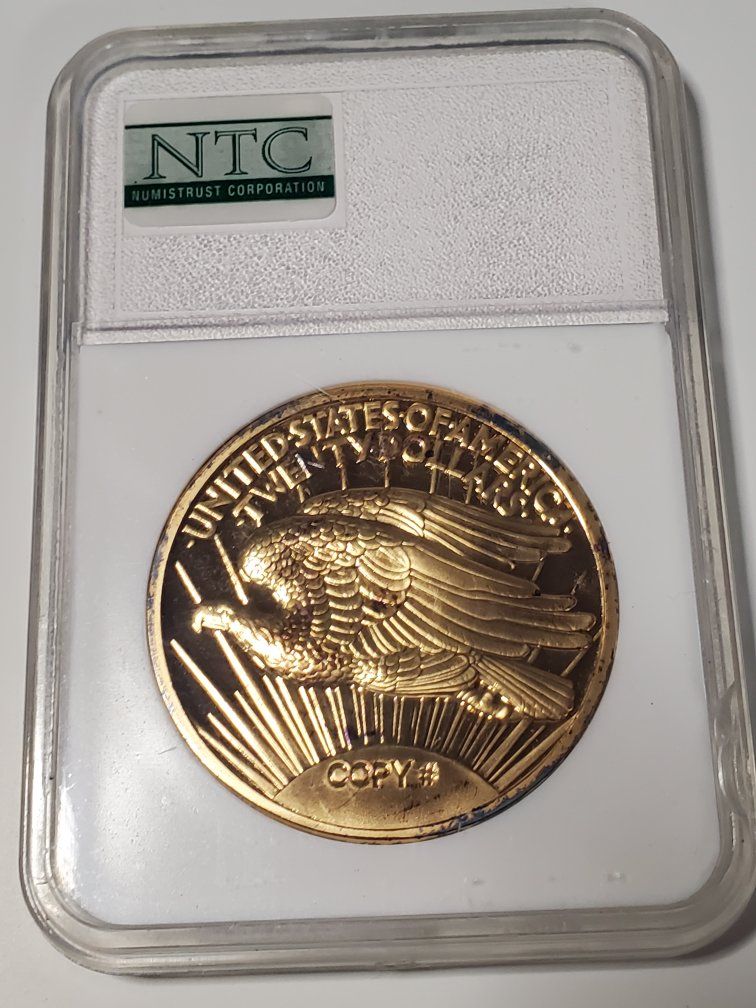NTC Numistrust 1907 Double Eagle Gold Clad Tribute Proof - Clarence Lancaster Collection, Gem Proof