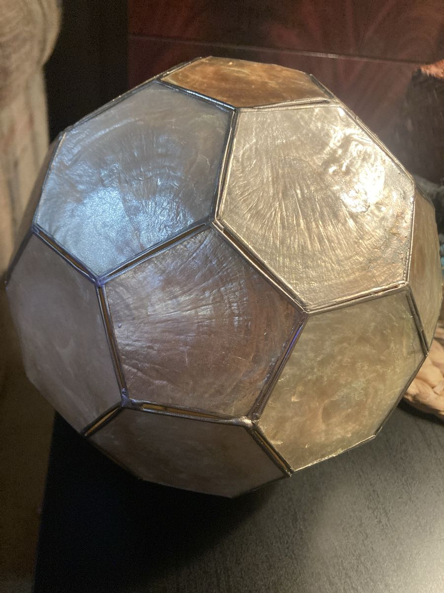 West Elm Capiz Sphere Gold Large Decorative Orb