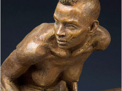 Kraig Varner Nude Bronze Sculpture Fine Art " Africa " Limited Edition of 27 Pieces