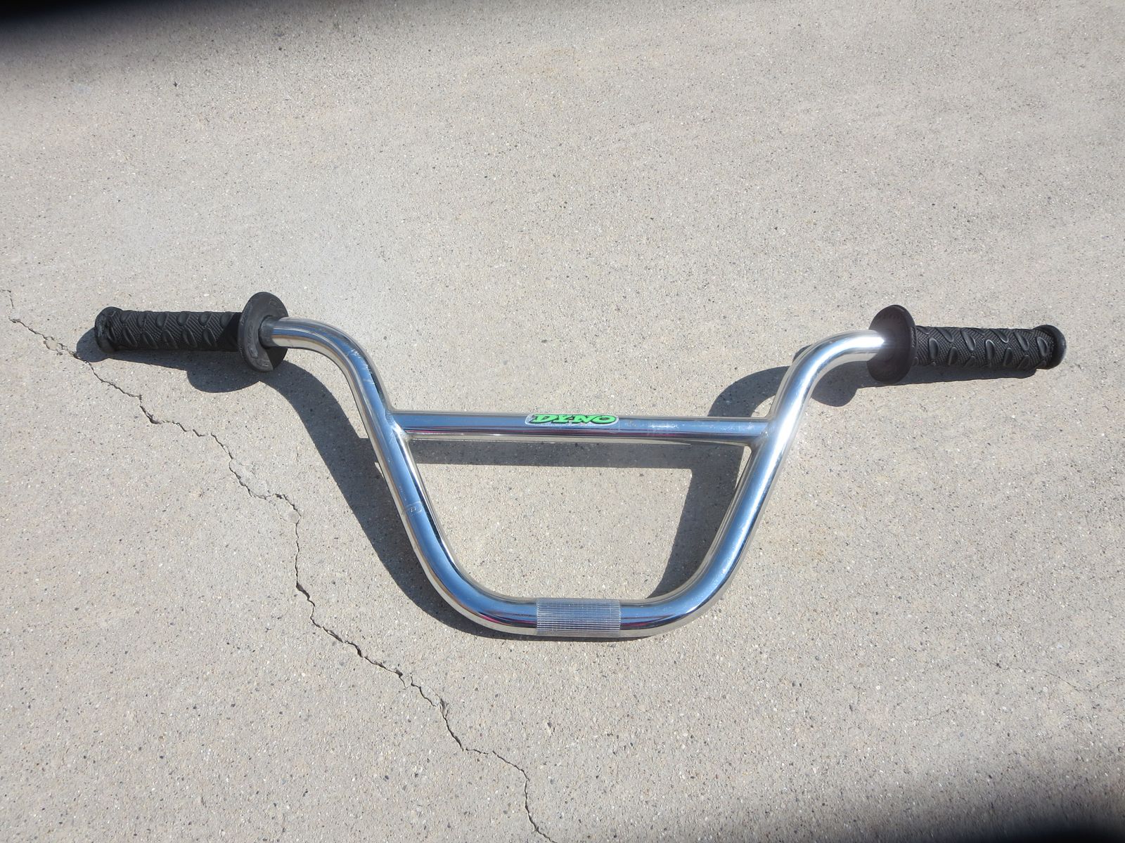 Vintage Dyno BMX Handlebars Chrome with Dyno Grips 