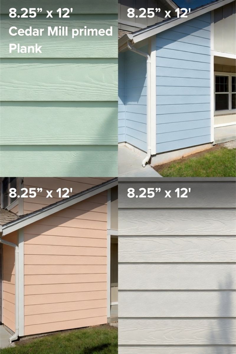 Fiber Cement Lap Siding - 8.25” x 12’ x 5/16”