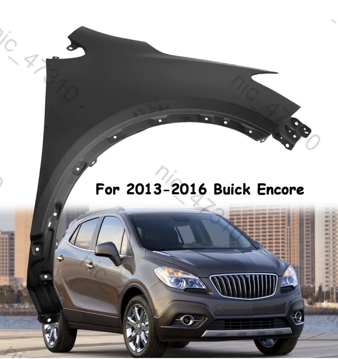 Fender For 2013-2016 Buick Encore Front right passenger Side Primed Steel OE Replacement