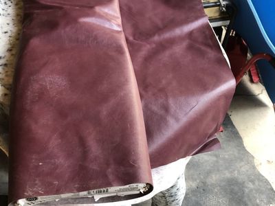 Waverly Inspirations Faux Leather Solid Vinyl Fabric Bolt Burgundy 52/54 Inch 400 GSM