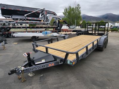 2026 RawMaxx 7X22 UTX 10K with HD Split Gate Utility Trailer