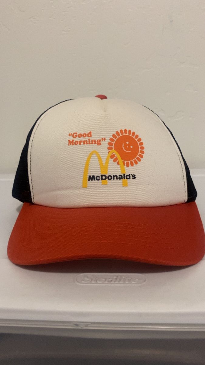 Vintage McDonald's Good Morning Sun Trucker Hat Cap