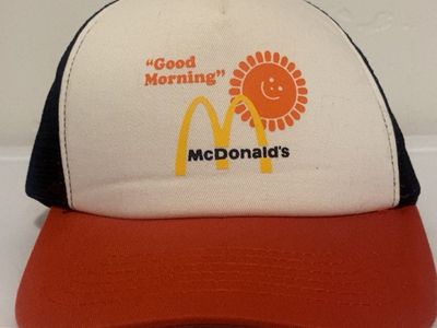 Vintage McDonald's Good Morning Sun Trucker Hat Cap