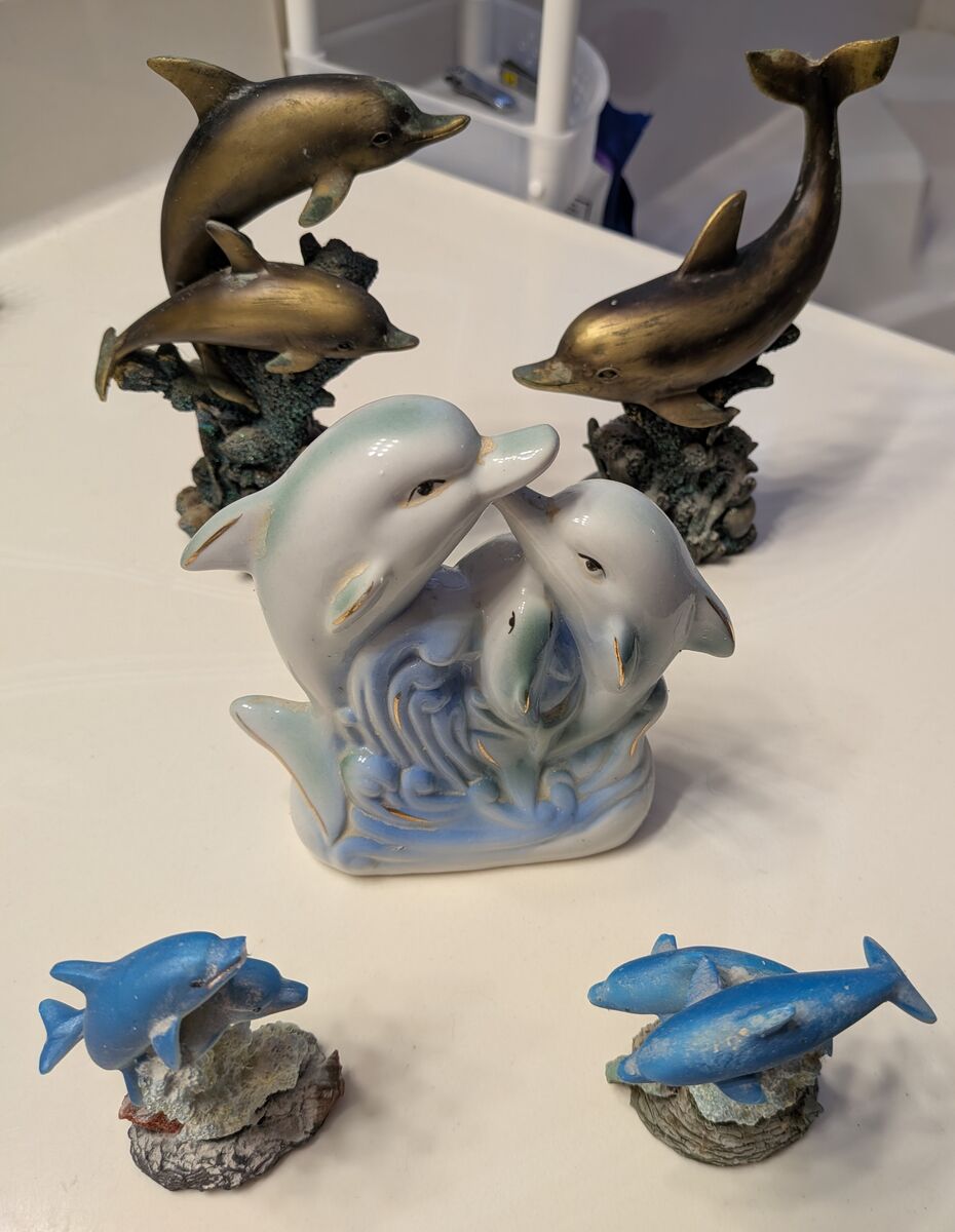 Home decor bathroom dolphin decorations