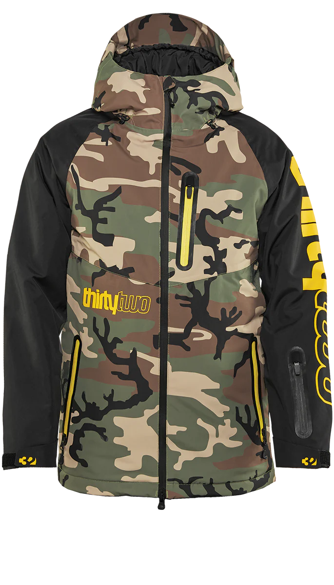 ThirtyTwo Youth Grasser Insulated Jacket - Black/Camo