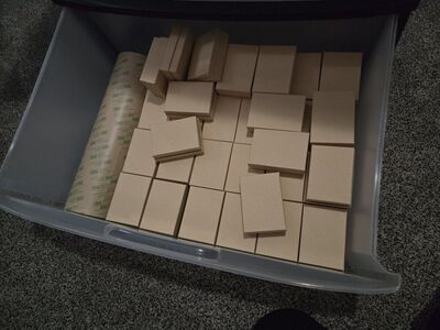 Small cardboard jewelry box