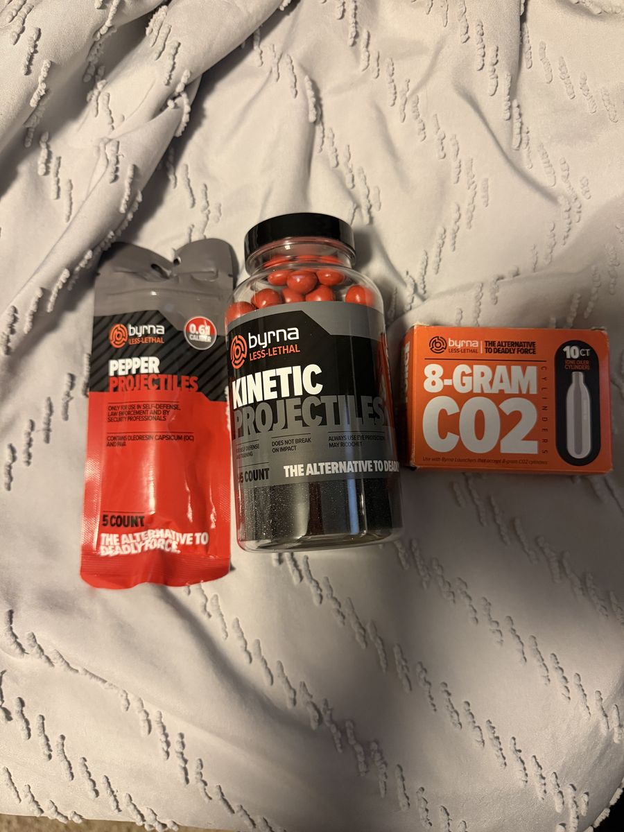 Byrna Pepper Balls + Kinetic Ammo + CO2 Cartridges