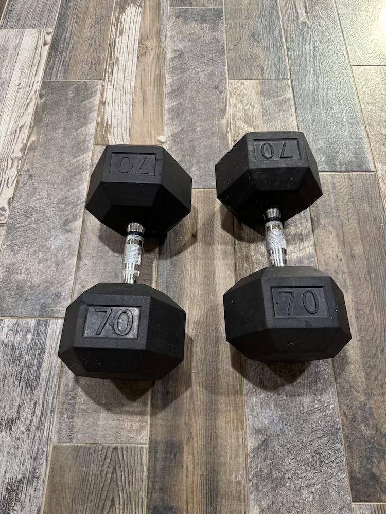 70 lb Dumbbell Set