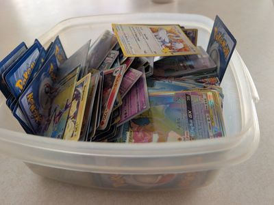 low value basic Pokemon trading cards - most are fake