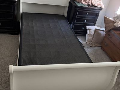 White bed frame